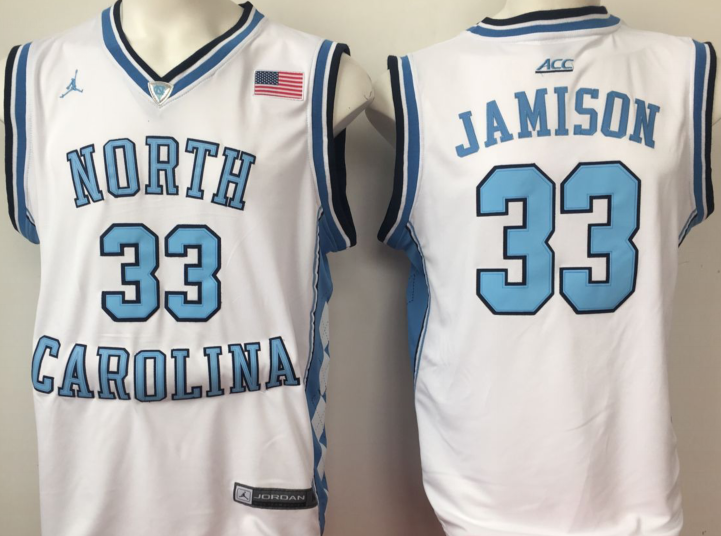 NCAA Men North Carolina Tar Heels White 33